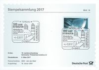 500 Jahre Reformation, Martin Luther, Luther Briefmarken, Torgau Stempellnummer 03 023