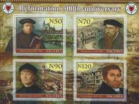 Nigeria, 500 Jahre Reformation, Reformatoren, Luther, Martin Luther, Luther Briefmarken
