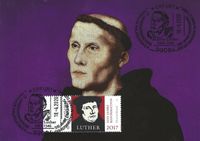 Reformation, Luther, Briefmarken, Erfurt, Worms, Luther Briefmarken