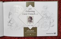 550. Geburtstag Lucas Cranach d. &Auml;., Martin Luther Briefmarken
