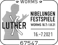 Sonderstempel Worms, Nibelungenfestspiele, Luther