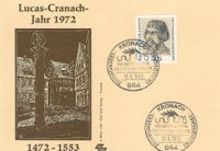 Caranach 1972, Sauer, Michel-Nr. 718, Lucas Cranach der &Auml;ltere, Luther Briefmarken; Lucas Cranach d. &Auml;. (Portrait von D&uuml;rer),