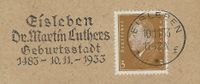 Werbestempel Eisleben - Eisleben Dr. Martin Luther Geburtsstadt, Luther Briefmarken