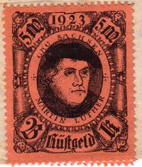 Luther Briefmarken, Vignette, Reklamemarke, Werbemarke, Martin Luther, Ereignissmarken