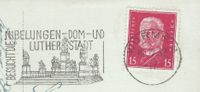Werbe- Maschienenstempel Worms Lutherdenkmal, 1932, Luther Briefmarken
