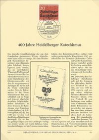Heidelberger Katechismus, Martin Luther, Heidelberg, Luther Briefmarken