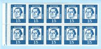 Luther Briefmarke, Luther 1963, Luther Markenheftchen, Michel 351, Luther Briefmarken