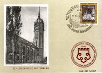 450 Jahre Reformation, Martin Luther, Luther Briefmarken, DDR, Lutherhaus, Wittenberg, Scho&szlig;kirche Wittenberg
