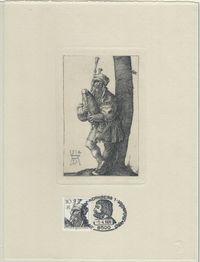 Michel-Nr.: Bln. 390; Albrecht D&uuml;rer; Der Dudelsackpfeifer