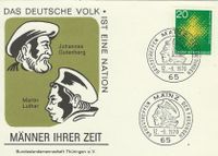Bundeslandsmannschaft Th&uuml;ringen e.V. Martin Luther, Gutenberg, Mainz