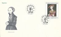 Catarina von Bora, Martin Luther, Lucas Cranach, 24.11.1977 Cesoslovakei FDC; Lucas Cranach Umschlag Motiv Catarina von Bora