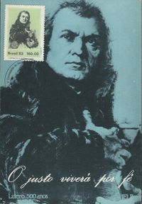 18.04.1983, 500 Jahre Martin Luther, Brasil, Brasilien, Luther Brasil, Lutero, Luther Briefmarken, 1983
