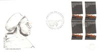 Nieuwenhuijzen, Kees (1933-2017), 11.10.1983 Niederlande, Maximumkarte 500. Geburtstag Martin Luther, Michel nr, 162, Holland, Luther Briefmarken