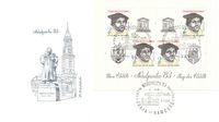 Luther Briefmarken, ceskoslovensko, Tschechoslowakei, Block 56, Michel 1802 Block 56, Nordposta 1983 in Hamburg, Martin Luther, Unesco, CSSR