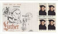MARTIN LUTHER, Religious Reformer, Special Cancel w/ Enclosure, WITTENBERG Univ.
