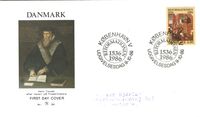 1986.10.09_D&auml;nemark_FDC Hans Tausen Reformator