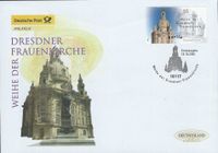 Michel-Katalog-Nummer: Bund 2491, Atelieredition 2005, Weihe der Dresdner Frauenkirche, Lutherdenkmal Dresden, Luther Briefmarken