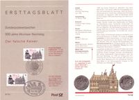 Michel: 1773, Wormser Reichstag 1495, Maximilian I, Worms, Stadt Worms
