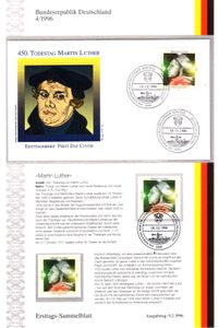 Michel 1841 &quot;450 Todestag Martin Luther&quot;, Luther Briefmarke, Bonn