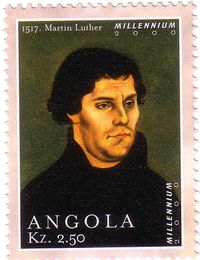 2000_Angola MNH, Martin luther, German monk, priest, professor of theology &amp; iconic f