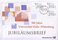 Luther Briefmarken, Portr&auml;t &quot;Kurf&uuml;rst Friedrich der Weise&quot;, &lsquo;500 Jahre Universit&auml;t Halle-Wittenberg&rsquo;, Lutz Menze, 56 Ct Diese Briefmarke: Bund MiNr. 2254