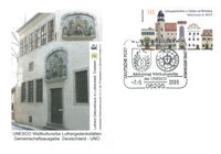 Luther Gedaenkst&auml;tten, Eisleben, Wittenberg, UNO, Bonn, Berlin, Wien, Martin Luther, Luther Briefmarken