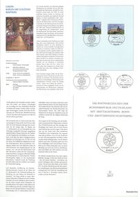 Burgen und Sch&ouml;sser und Europa - Wartburg, Luther Briefmarken, Michel 3310
