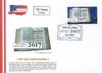 500 Jahre Reformation, &Ouml;sterreich, Martin Luther, Bibel&uuml;bersetzung, Luther Briefmarken