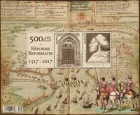 Belgien 500 jaar Reformatie 500 ans Réforme, Martin Luther, Briefmarke