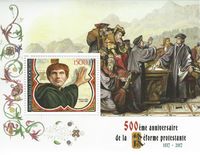 16.06.2017 Republique de Cote Divoire, 500 Jahre Reformation, Martin Luther, Luther Briefmarken
