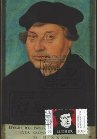 16.09.2017 BRD &quot;500 Jahre Reformation - Luther&quot; SoSt. Greifswald Maximumkarte