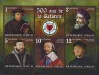 D&acute;Haiti, Reformation, Luther, Luther Briefmarken, Repulikque D&acute;Haiti