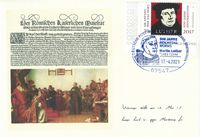 500 Jahre Wormser Edikt, 500 Jahre Luther vor Kaiser und Reich, Worms, Luther Briefmarken