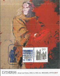 Michael Apitz, Nibelungenfestspiele, 2021, Luther, Luther Briefmarken