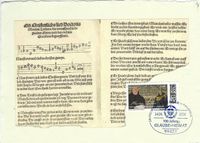 DEUTSCHE POST PHILATELIE 100 Jahre GLAUBE+HEIMAT, Motiv: Lutherrose und Logo der Kirchenzeitung Sonderstempelnummer: 00/034, Luther Briefmarken