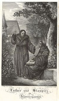 1817_Kupferstich von Hutter Se - Luthers Wohlt&auml;tigkeit gegen einen Student