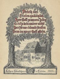 Auf Luthers Spuren - ca.1920 - Zehn Zeichnungen + Gedichte Anna und Paul Blau