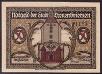 Mehl 1339.1; 1917 Notgeld 50 Pfennig Luther predigt unter der Lutherlinde