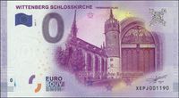 0-Euro Schein, Wittenberg, Schlosskirche, Thesenanschlag, Luther
