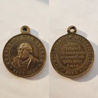 Medaille , Dr. Martin Luther ,400 Jahre 1883