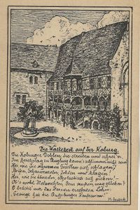 Coburg, Veste Coburg, Die Koburg, Martin Luther Briefmarken, Verlag der Vaterl&auml;ndischen Verlags- und Kunstanstalt, Berlin GW61