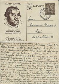 Feldpostkarte Luther, Luther Postkarten, Luther Portrait, Martin Luther
