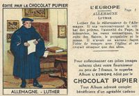 EDITE PAR LE CHOCOLAT PUPIER; ALLEMANGE - LUTHER; L&acute;&Eacute;UROPE
