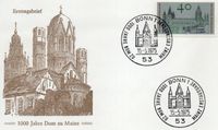 Dom zu Mainzer, Mainzer Dom, Mainer Dom Briefmarke, Mainz
