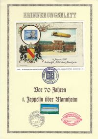 1. Zeppelin &uuml;ber Mannheim