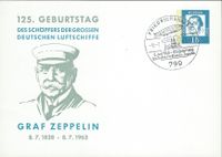 08.07.1963 Berlin PP 29-7 Luther - Geburtstag Graf Zeppelin, SSt FRIEDRICHSHAFEN