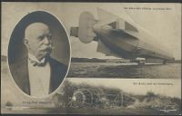 Zeppelin LZ4 , Ballon Aufstieg , Katastrophe 1908 , gelaufen 1909